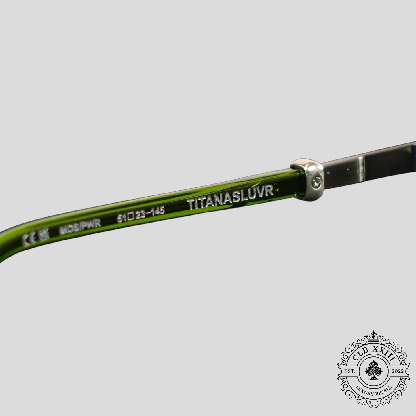 Chrome Hearts Titanasluvr Glasses in Green