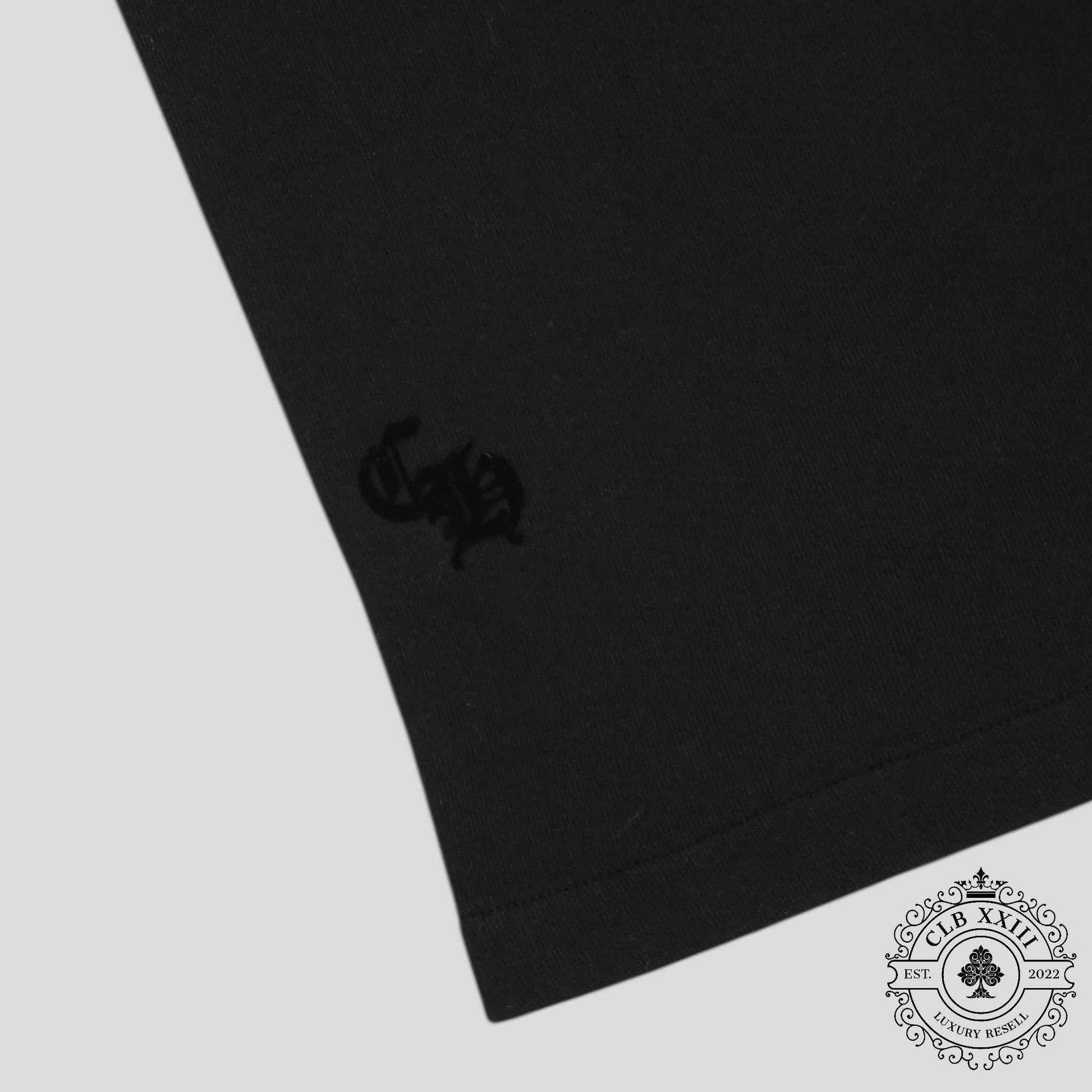 Chrome Hearts Women's Triple Cross CH Flocked Sweatpants in Black