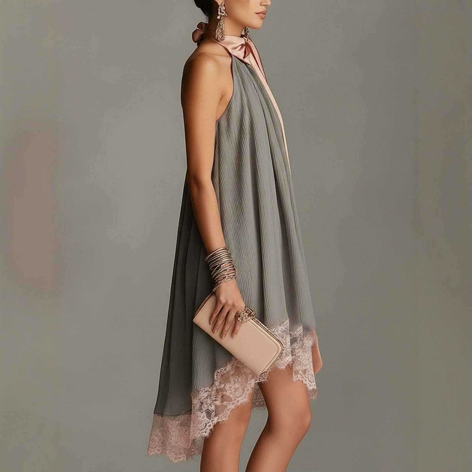 Style Strapless Printed Fitted Slimming Vacation Long Dress for Women