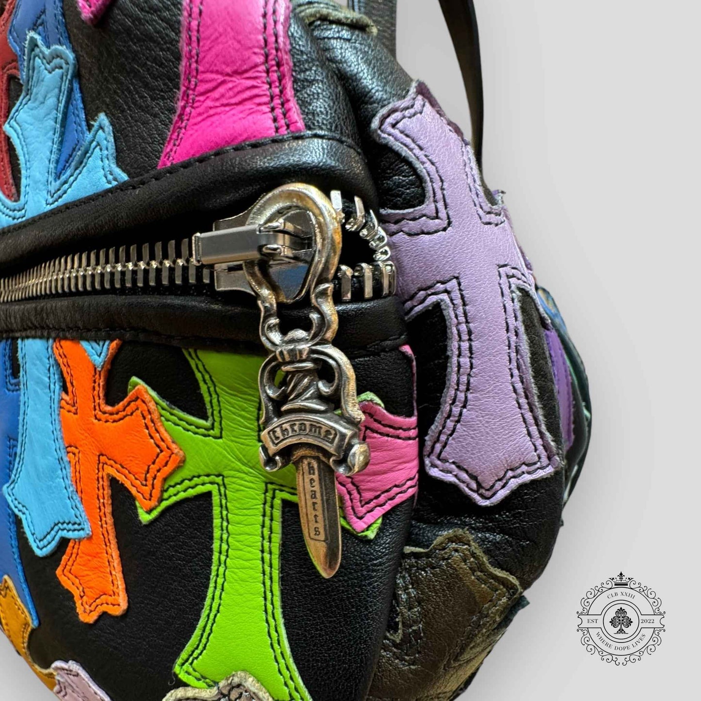Chrome Hearts Multi-Color Cross Patch Mini Duffle