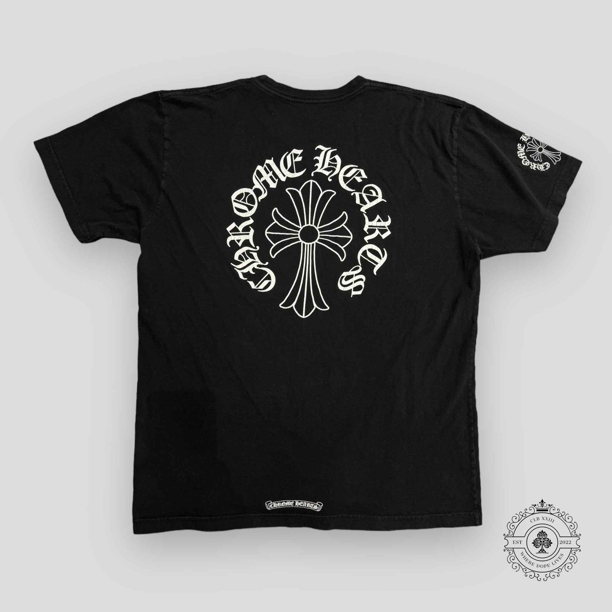 Chrome Hearts Neck Logo Pocket T-Shirt in Black