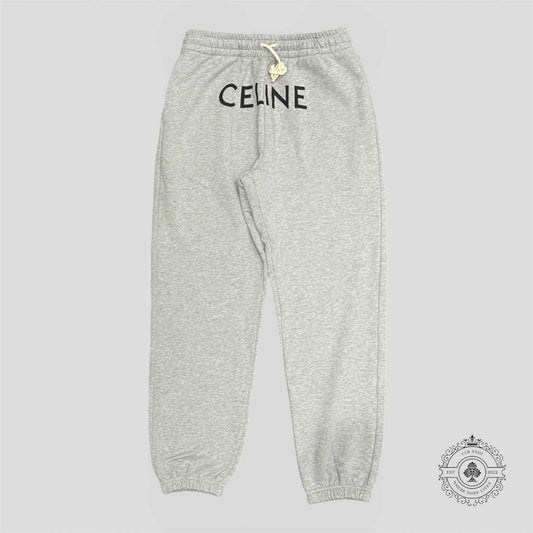 Celine Logo Sweatpants in Grey