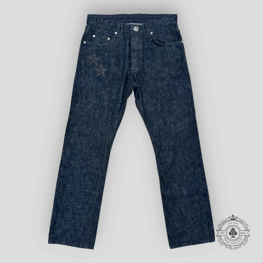 Chrome Hearts Star Patch Denim in Black