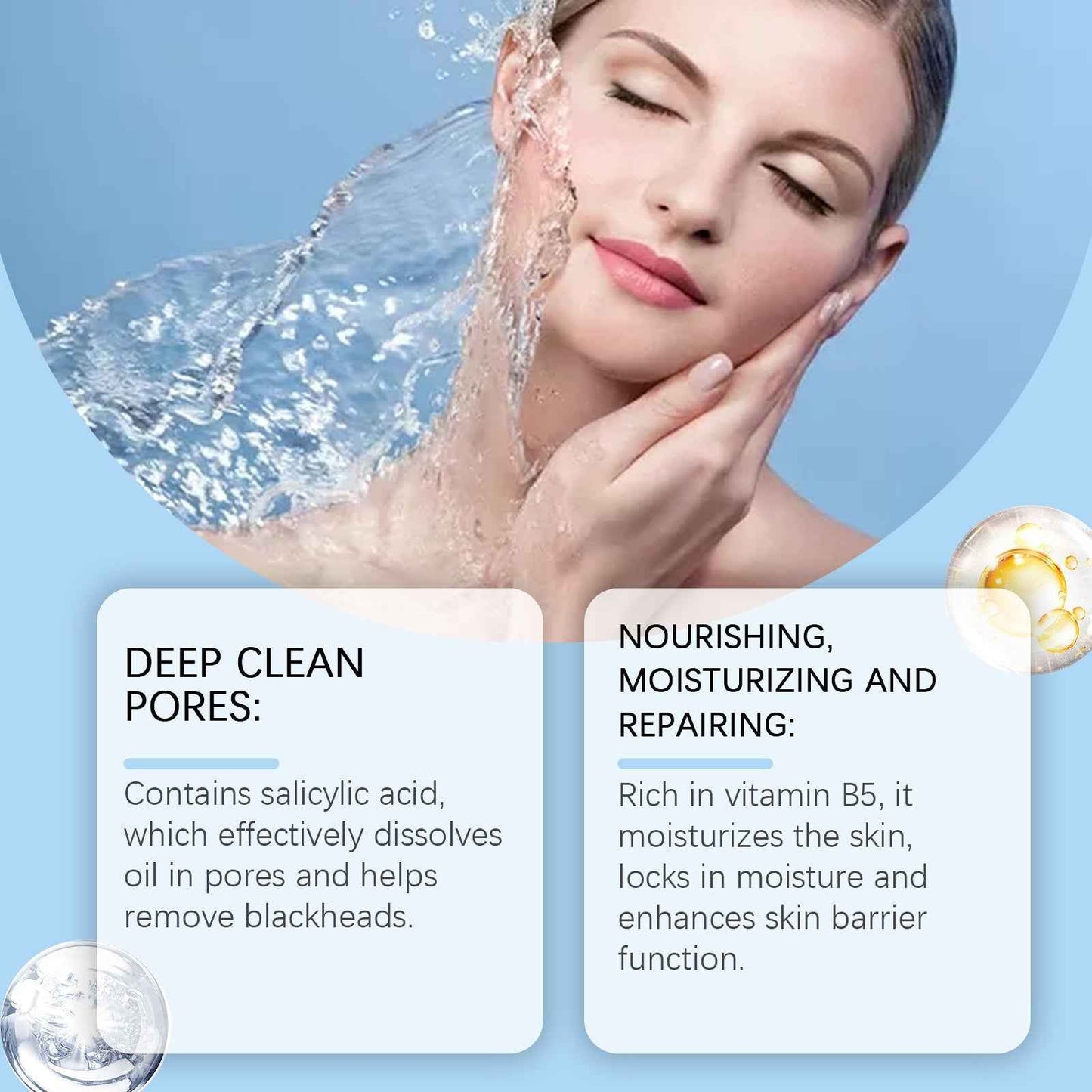 EELHOE Vitamin B5 Salicylic Acid Gel Mask Gently Cleans Pores And Blackheads To Nourish And Moisturize Skin