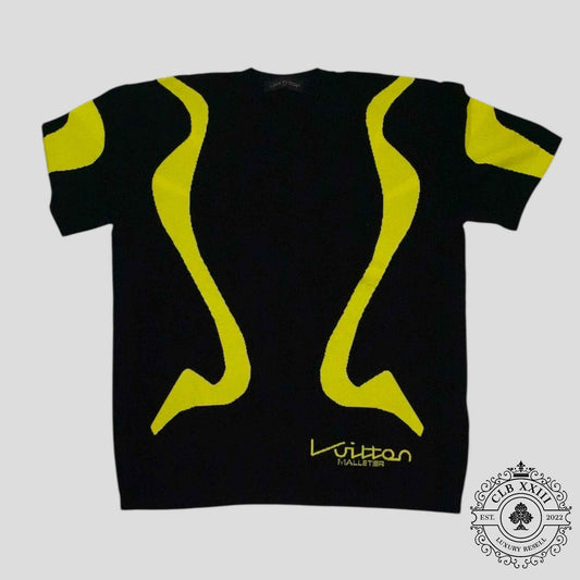 Louis Vuitton Sporty Line Intarsia Knit Crewneck in Black