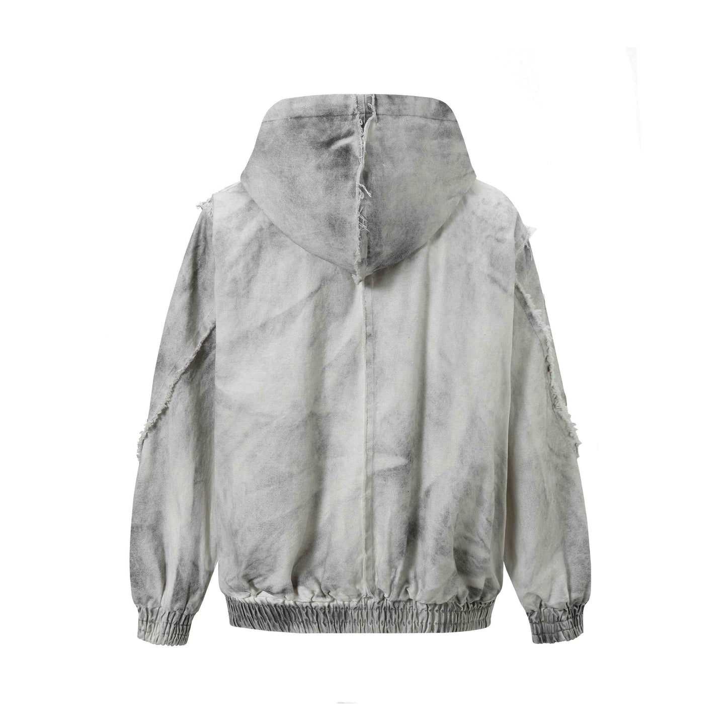 Washed Fray Edge | Hooded Jacket