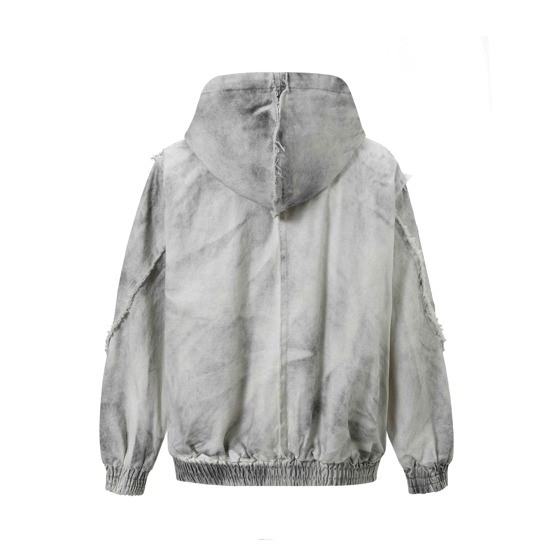 Washed Fray Edge | Hooded Jacket