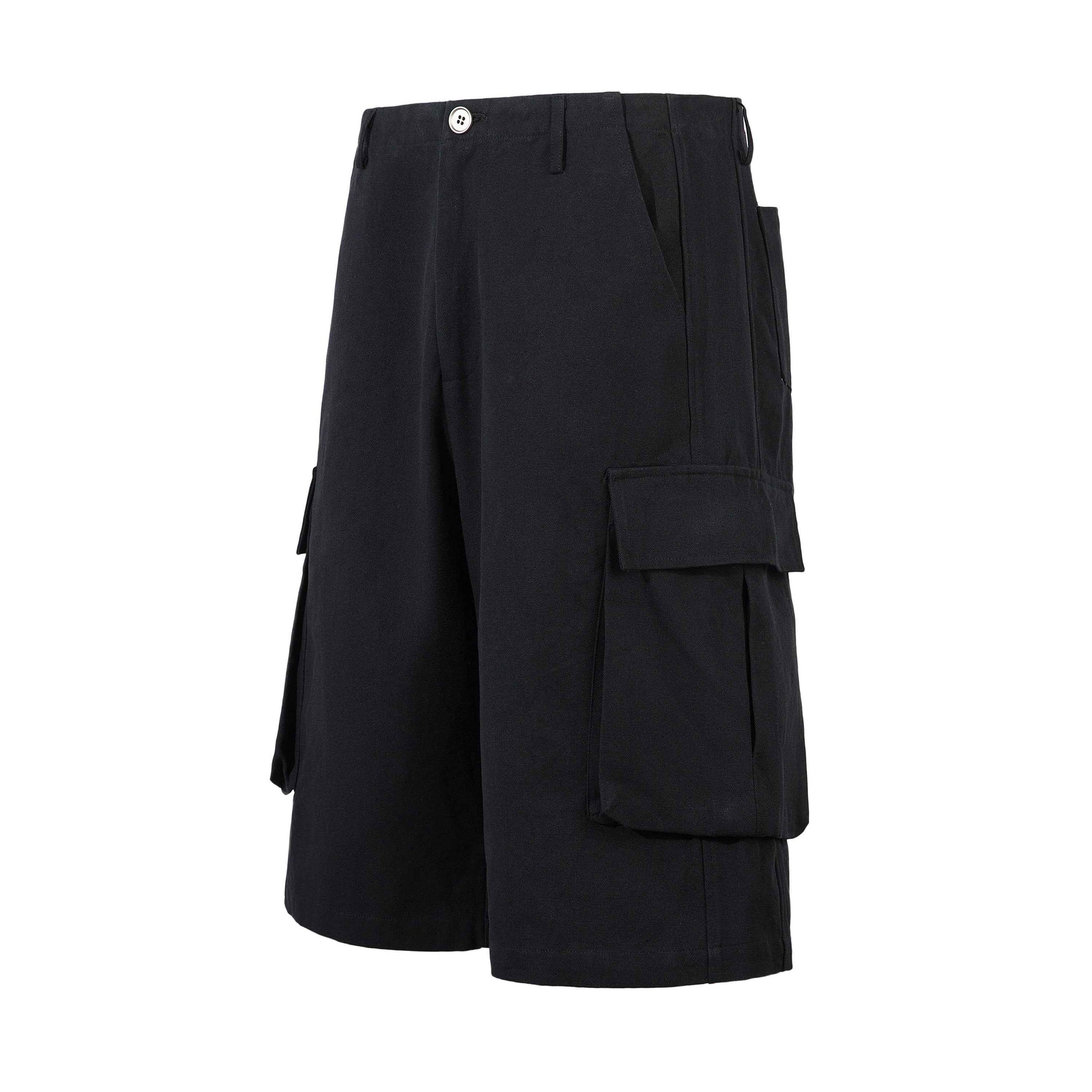 Black utility | cargo shorts