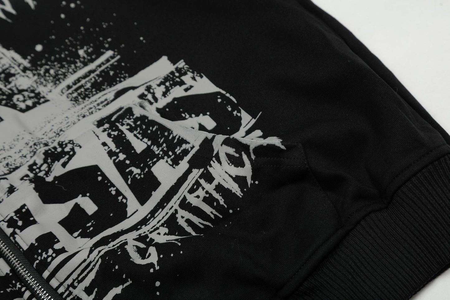 Graffiti Print | Oversized Zip Up Hoodie