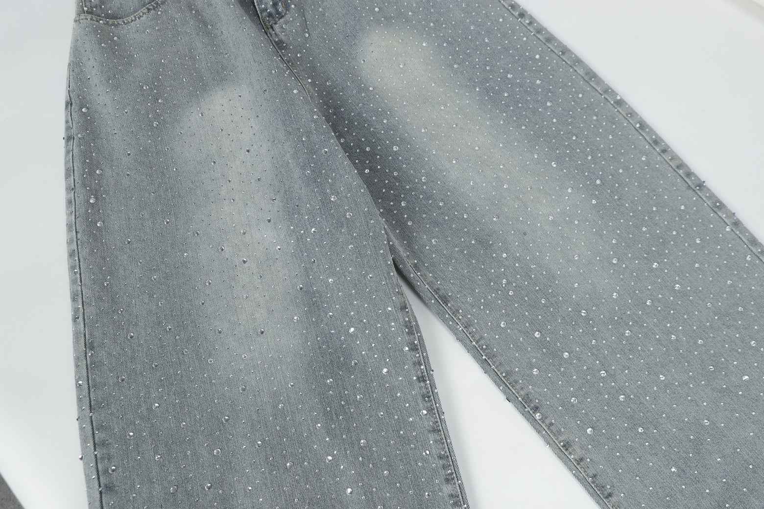 Sparkling Rhinestone | Denim jeans