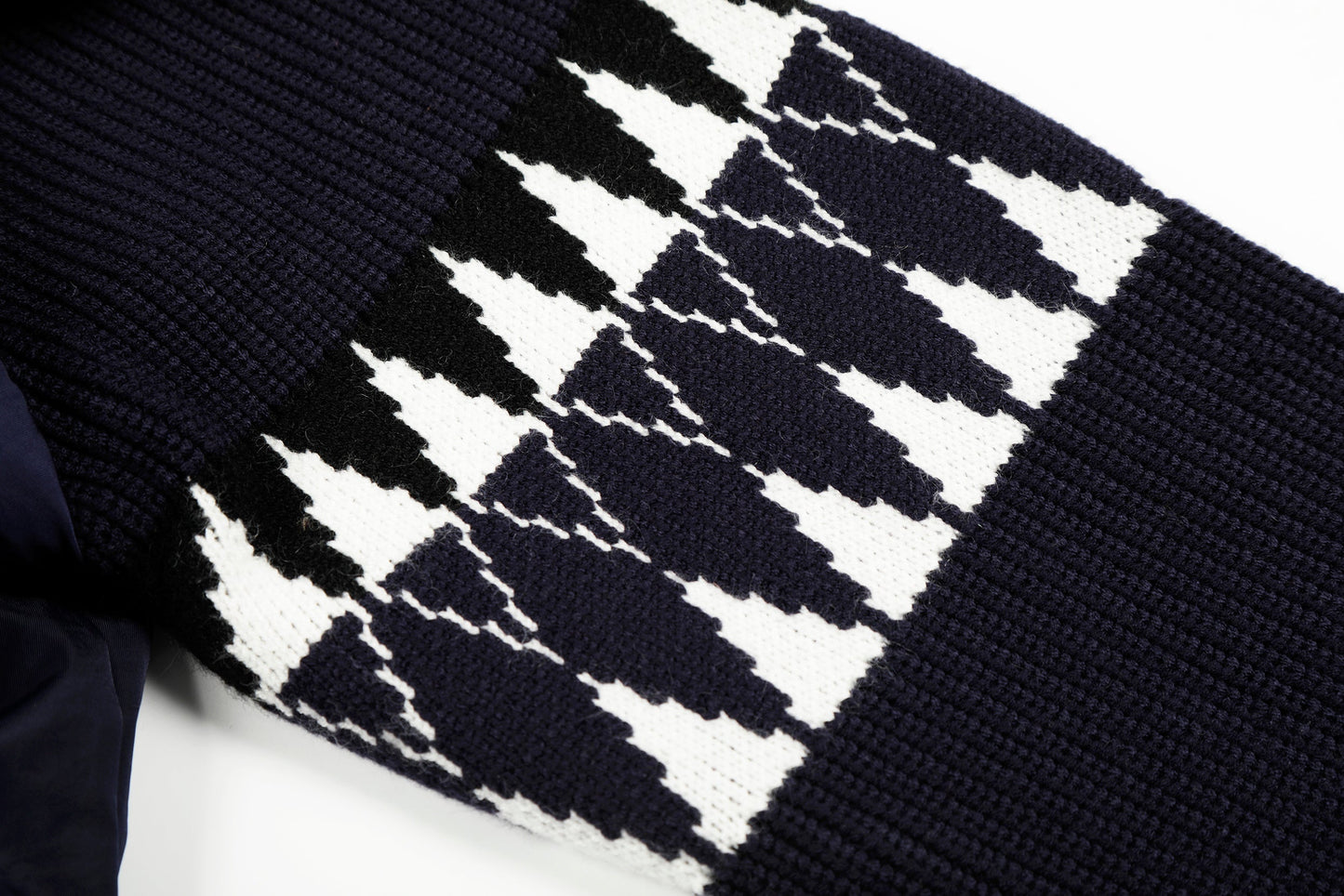 Knit Contrast | Fleece Hooded Jacket