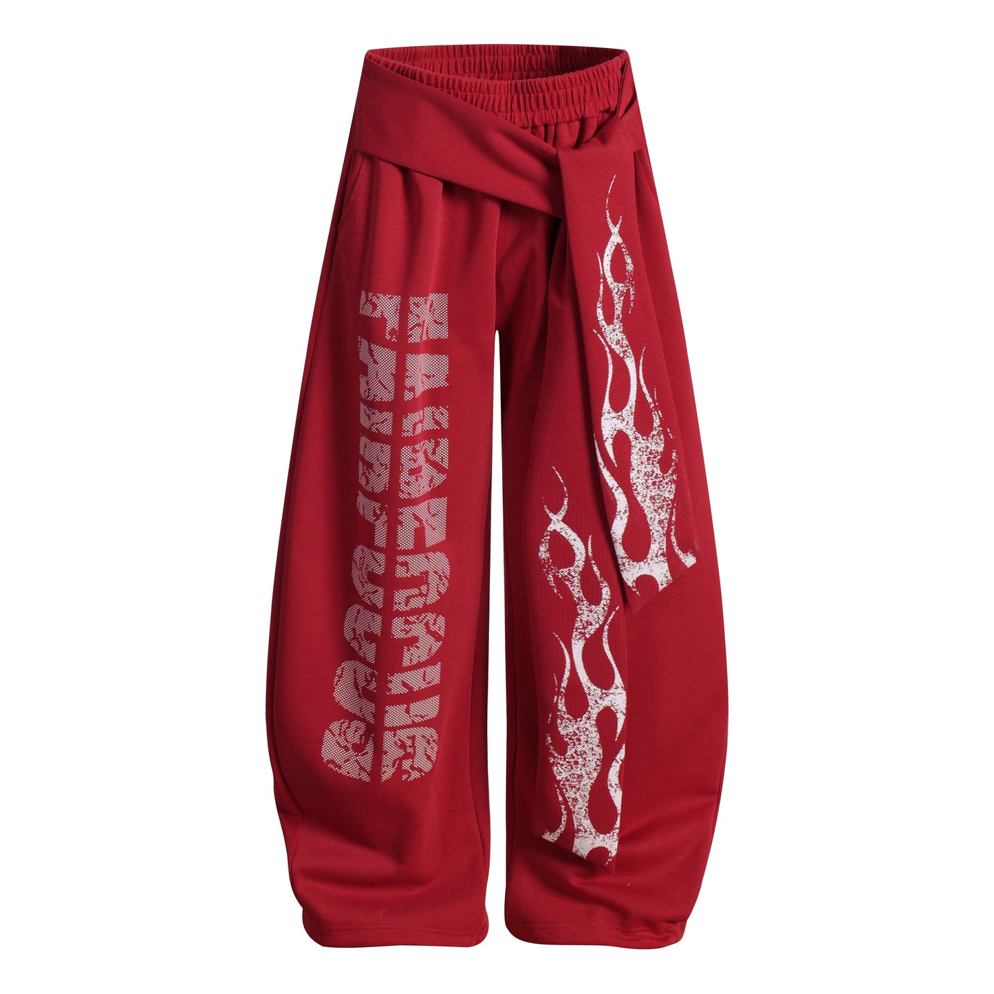 Dark Street Letter Flame Sweatpants