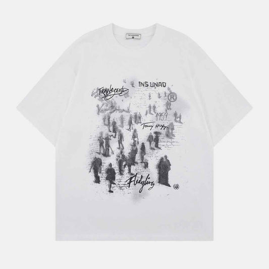 Crowd Print | Graffiti T-Shirt
