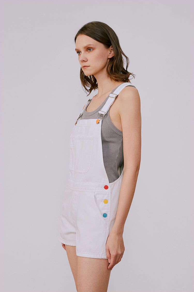 Rainbow Overall Shorts HJ109 - JUSTLUXURY