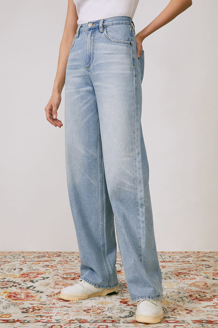 Coney Island Whitefish High Rise Wide Jeans HJ007 - JUSTLUXURY