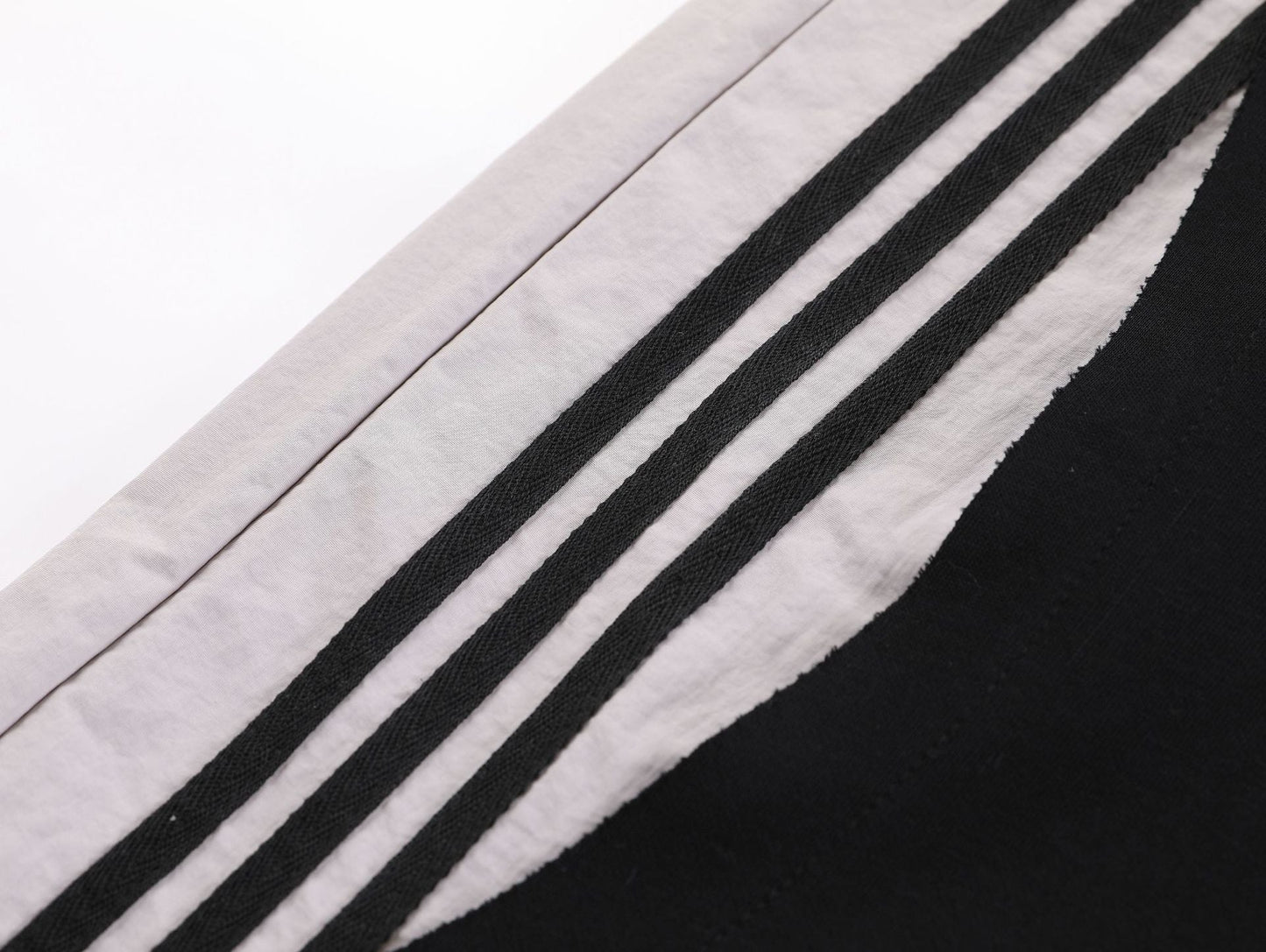Striped Panel Wide Leg Sweatpants