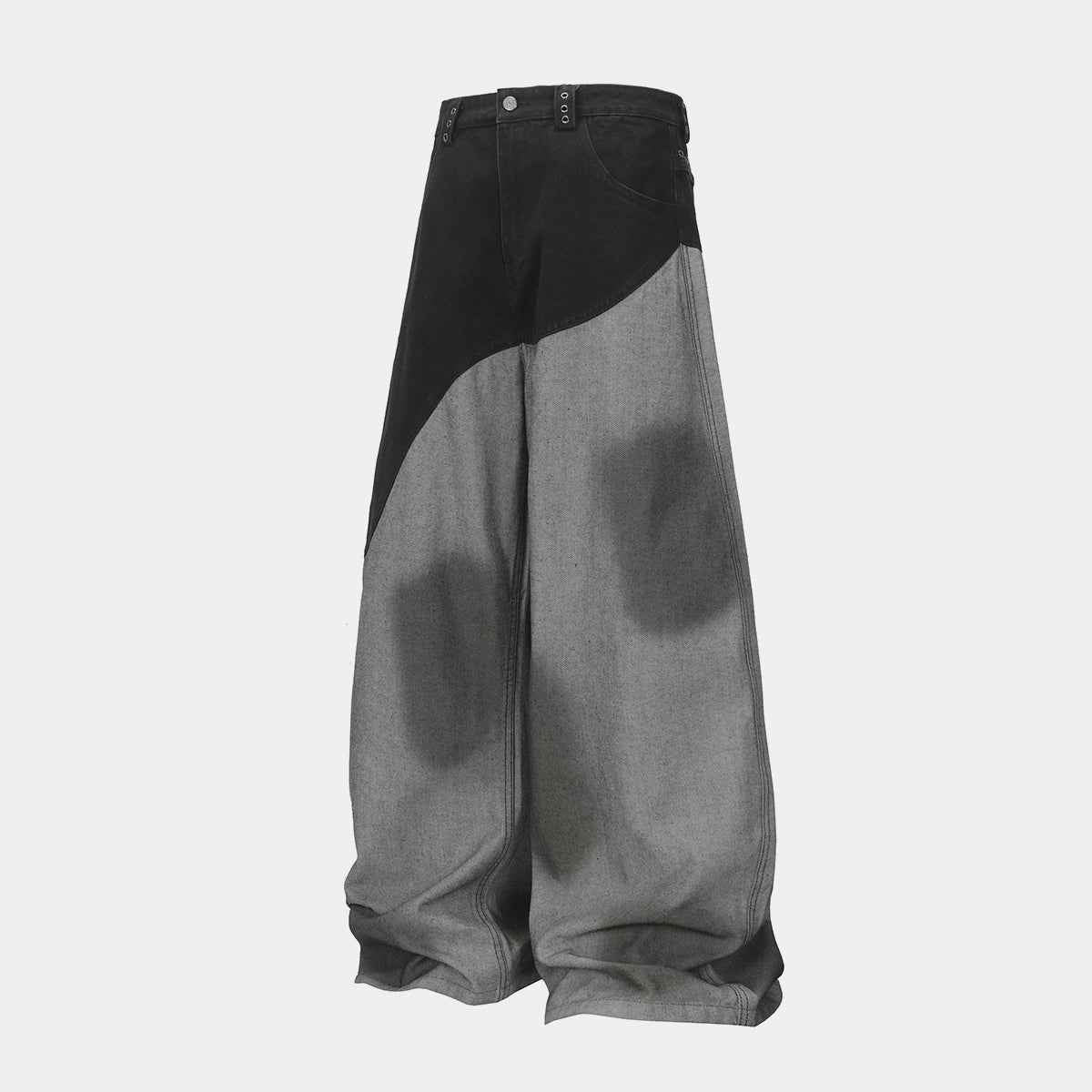Two-Tone Fade Wash | Wide Jeans
