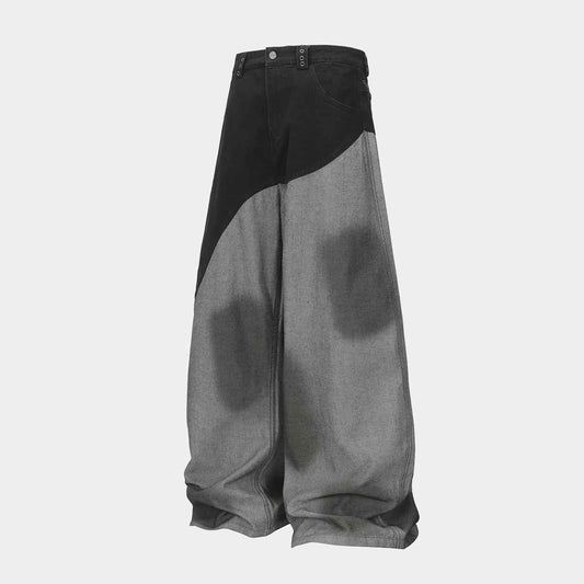 Two-Tone Fade Wash | Wide Jeans