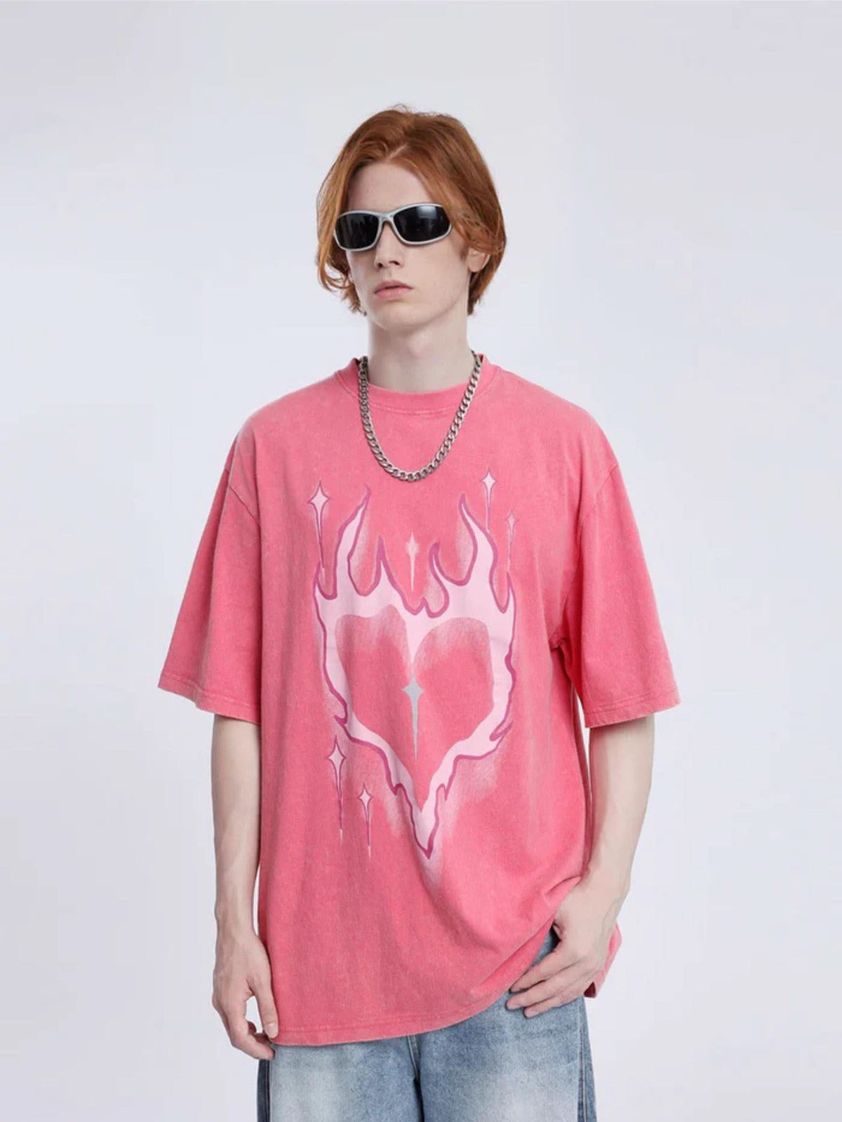 T-Shirt Heart Flame