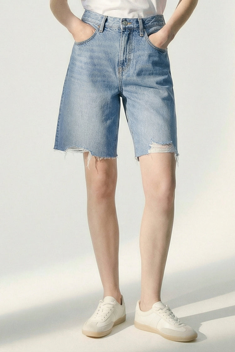 Coastal Breeze 90's Bermuda Shorts HJ807 - JUSTLUXURY