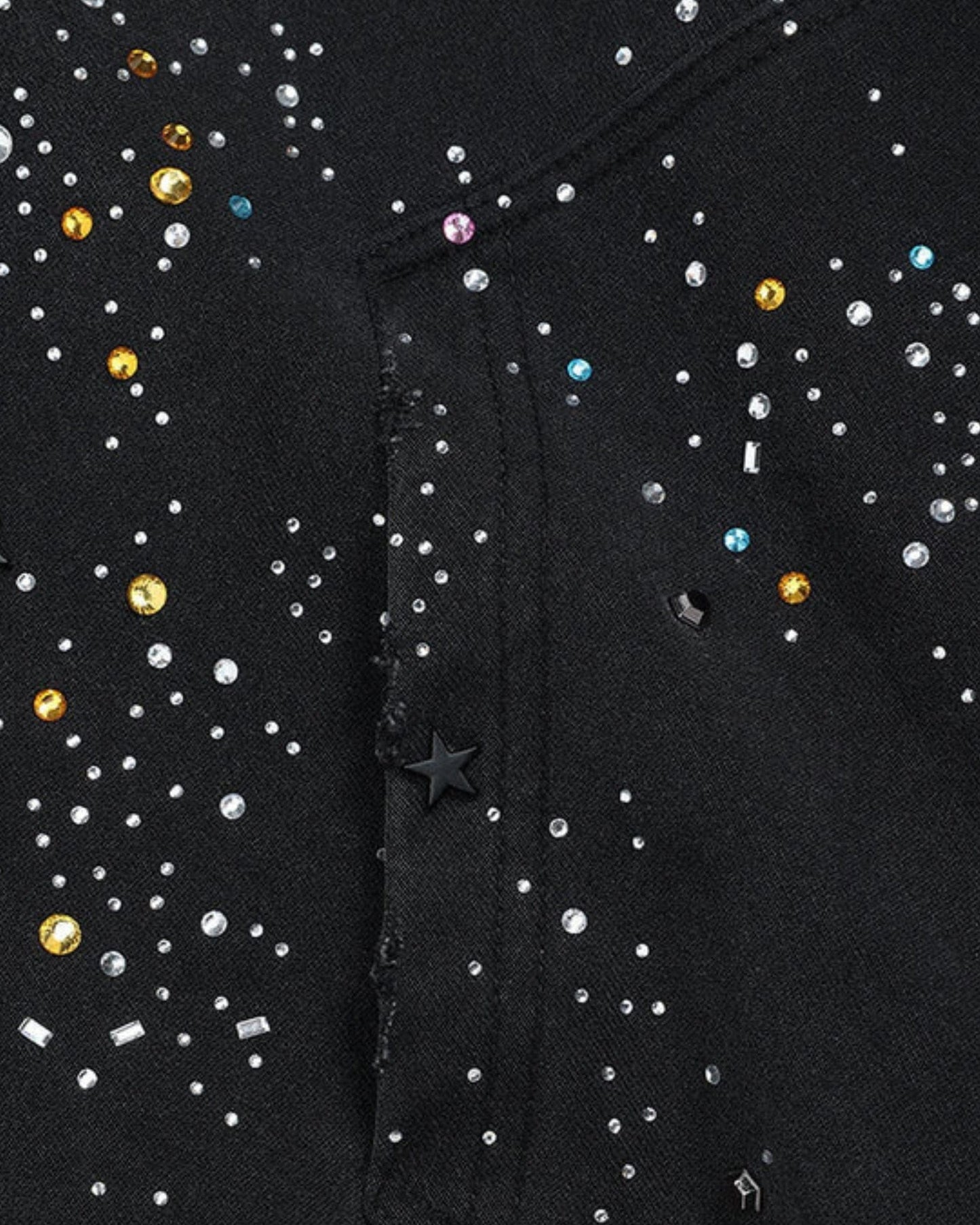 Zip Up Hoodie Rhinestone