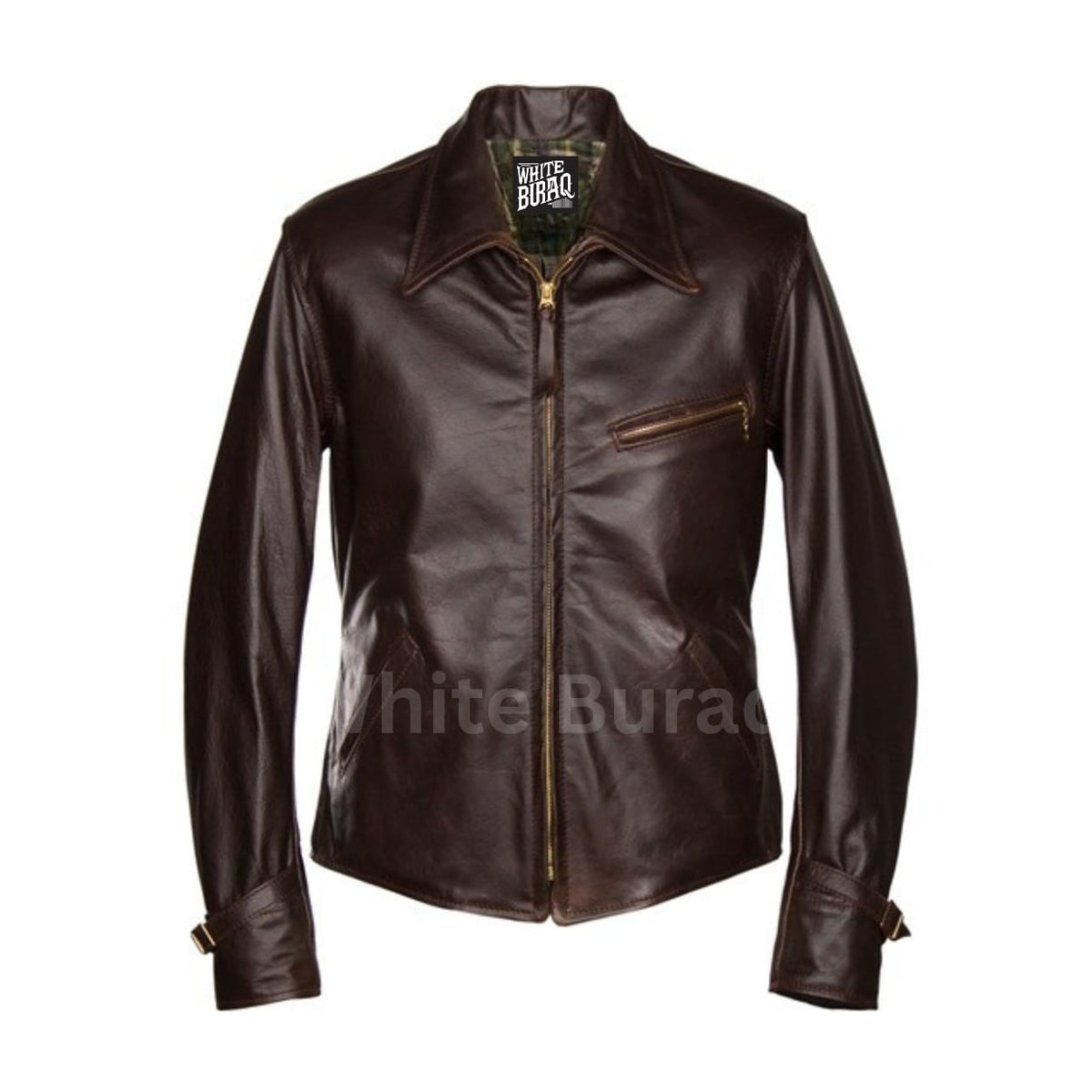 Men's Distressed Brown Steerhide Vintage Leather Jacket