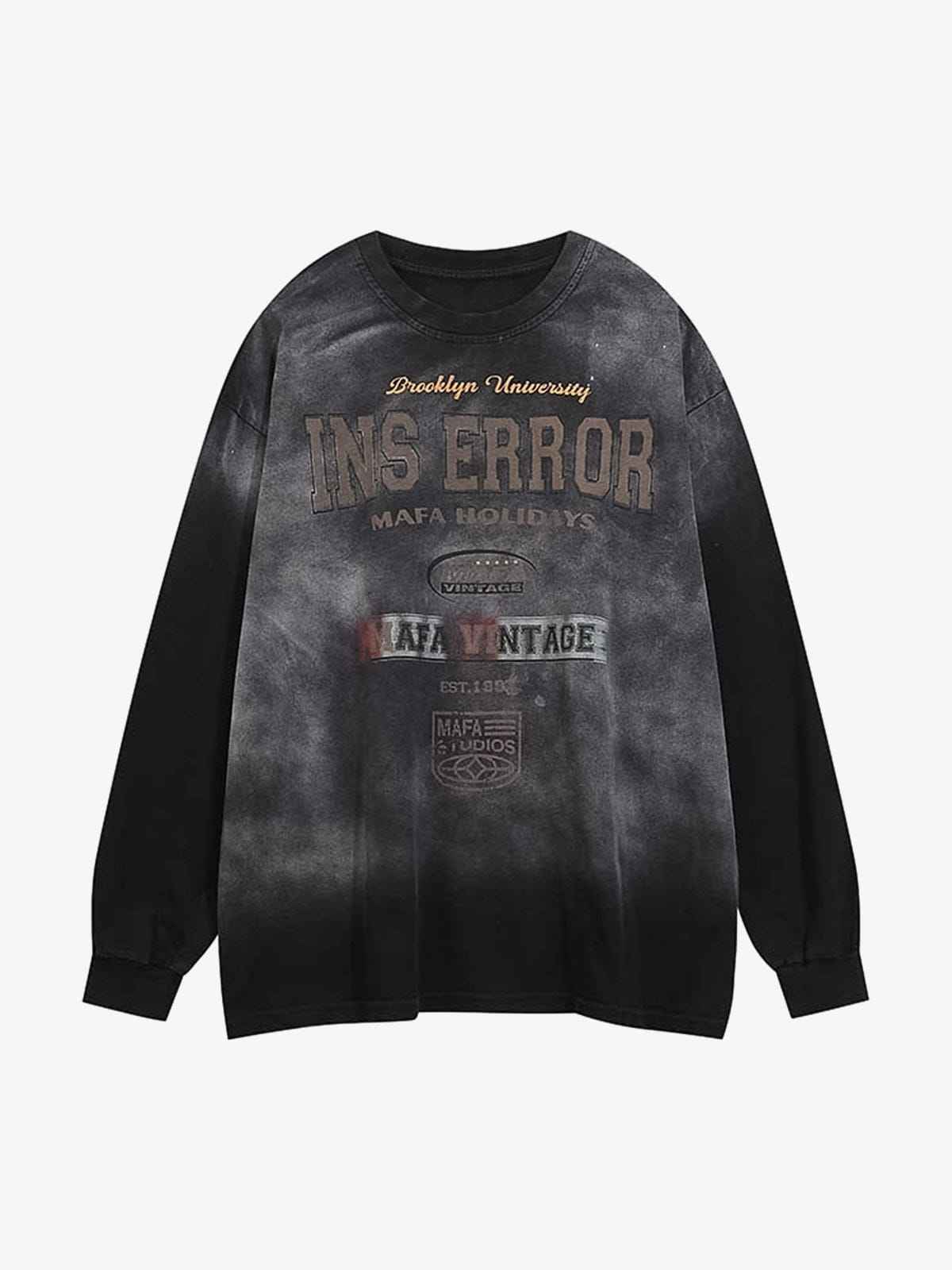 Long Sleeve Letter Fade
