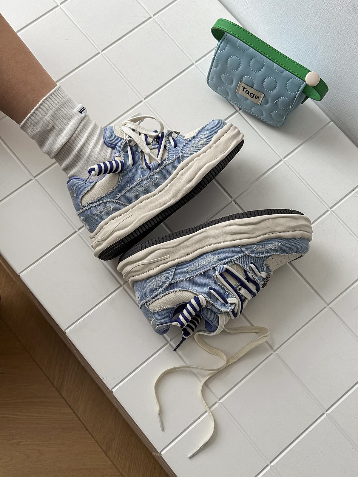 Sneakers Retro Washed