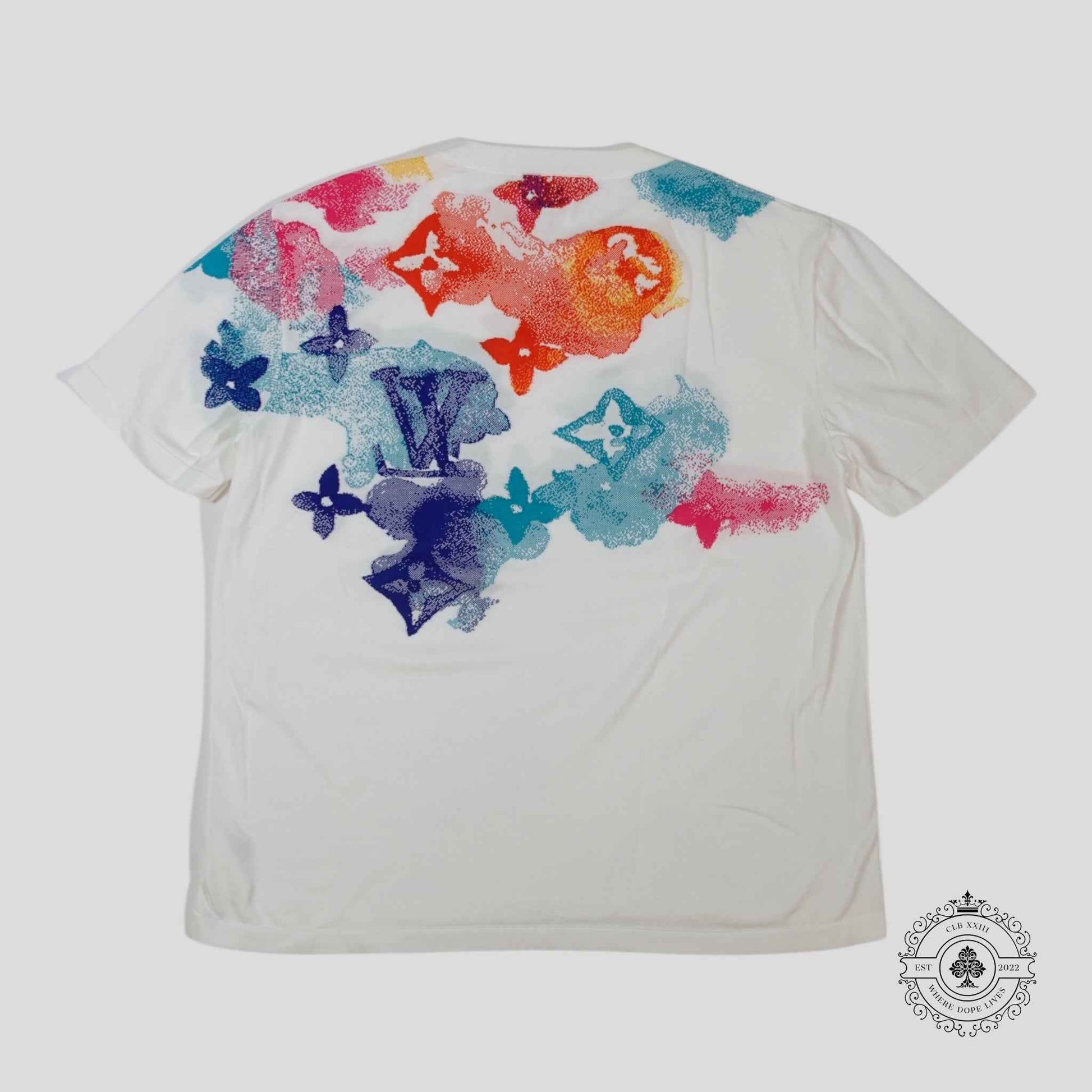 Louis Vuitton Jacquard Watercolor Monogram Tee in White