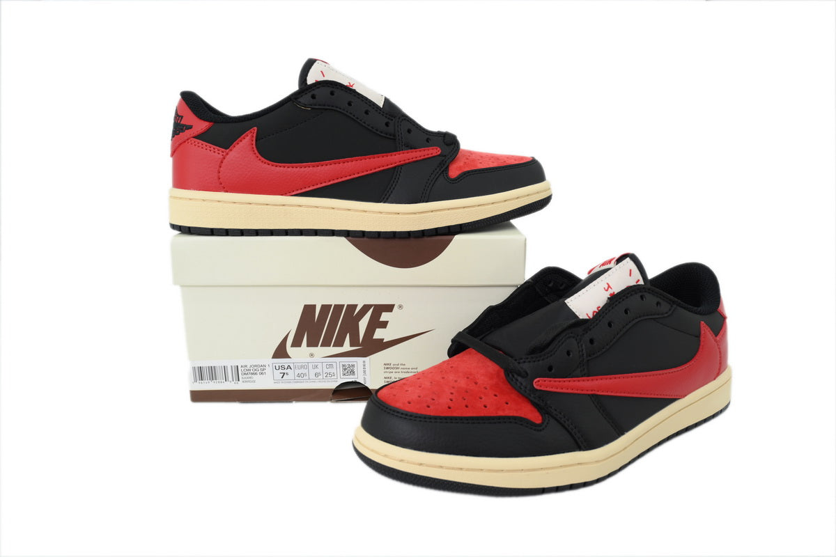 Travis Scott x Air Jordan 1 Low “Red/Black”
