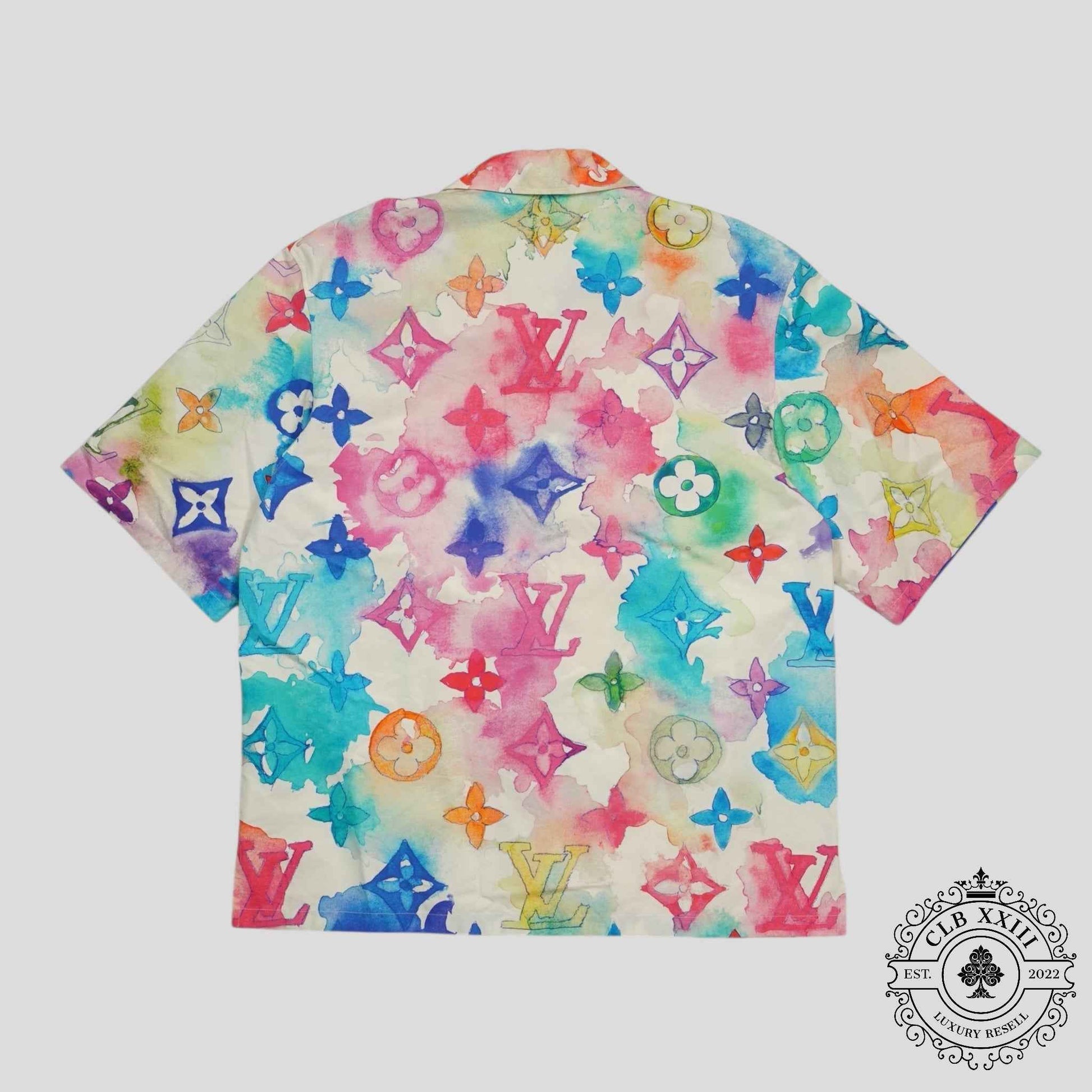 Louis Vuitton Watercolor Button Up in Multicolor