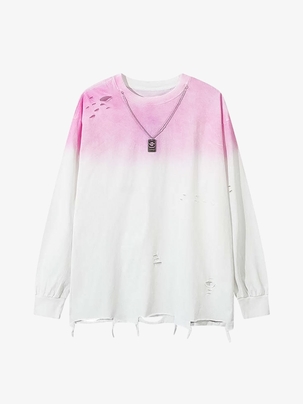 Long Sleeve Holey Fade