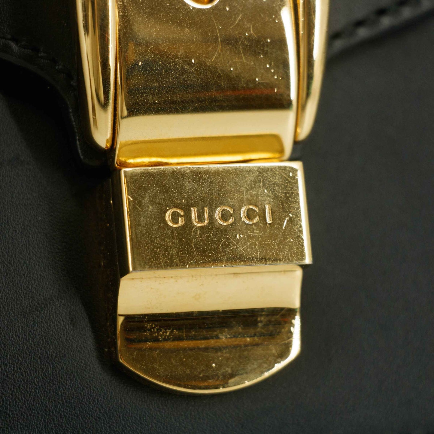 Gucci Black Sylvie  Small Chain Shoulder Bag #7691