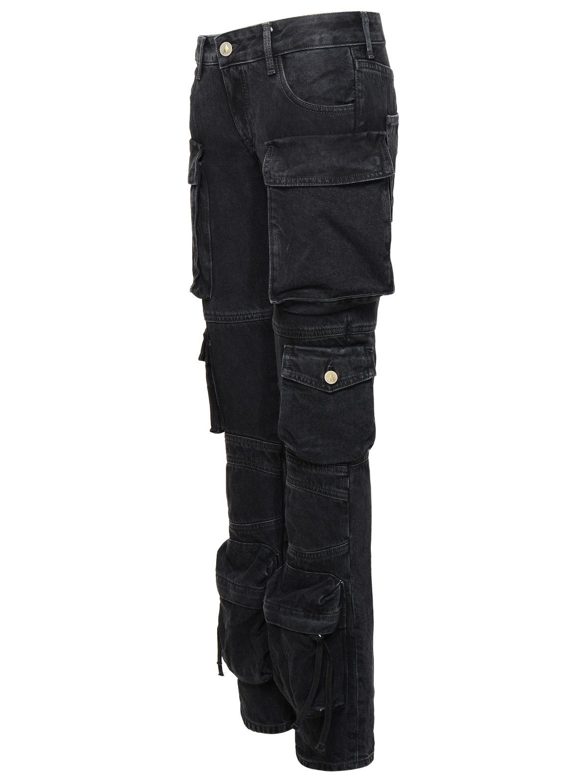 The Attico 'Essie' Black Cotton Jeans Women - JUSTLUXURY