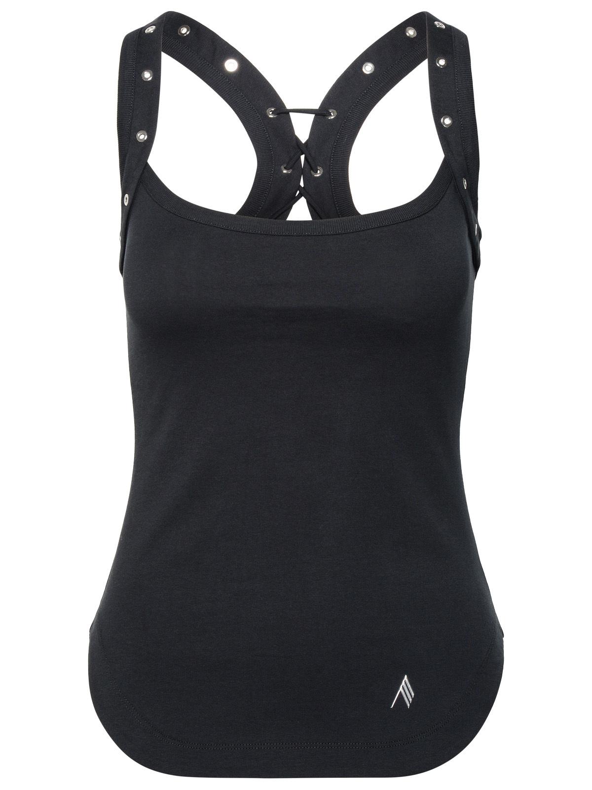 The Attico Black Cotton Top Women - JUSTLUXURY