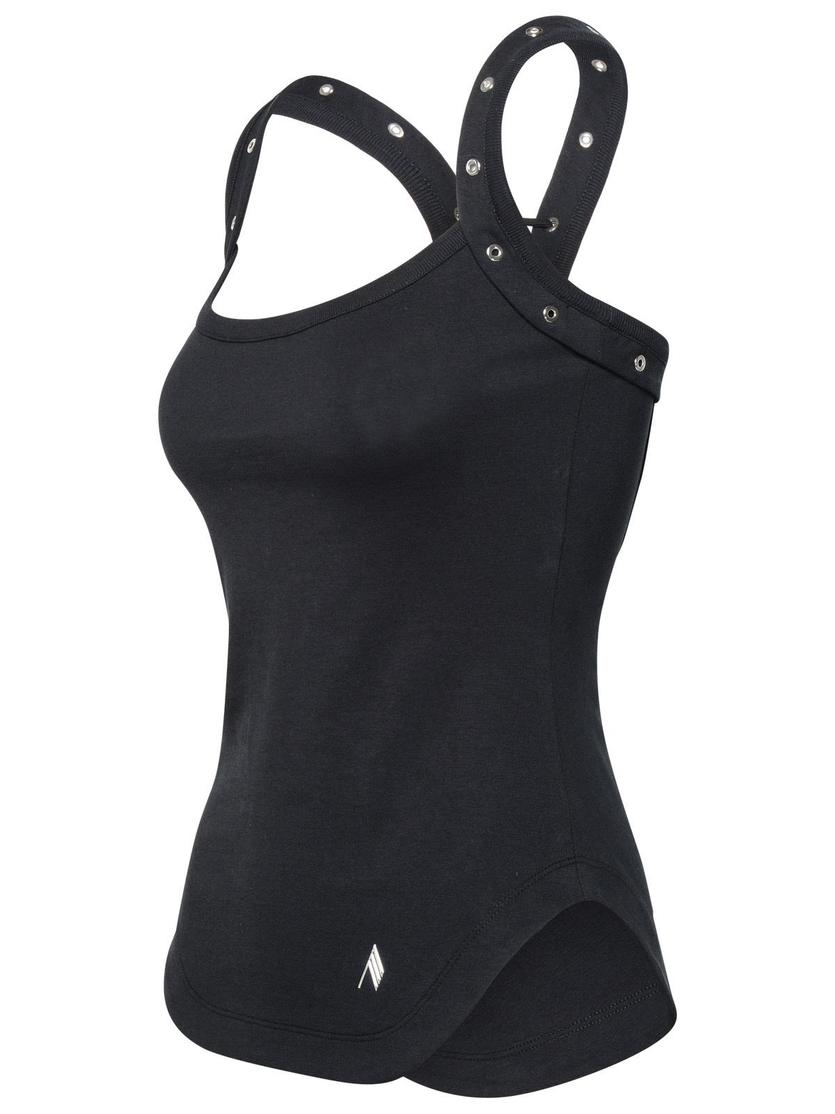 The Attico Black Cotton Top Women - JUSTLUXURY