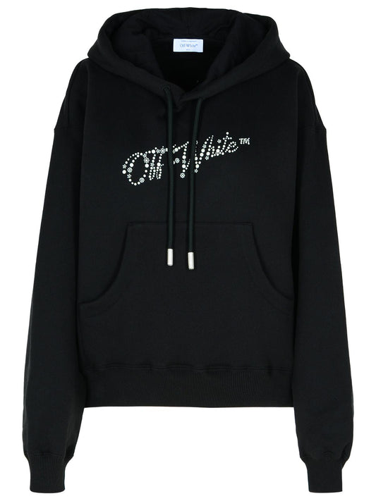 Off-White Black Cotton Sweatshirt Women