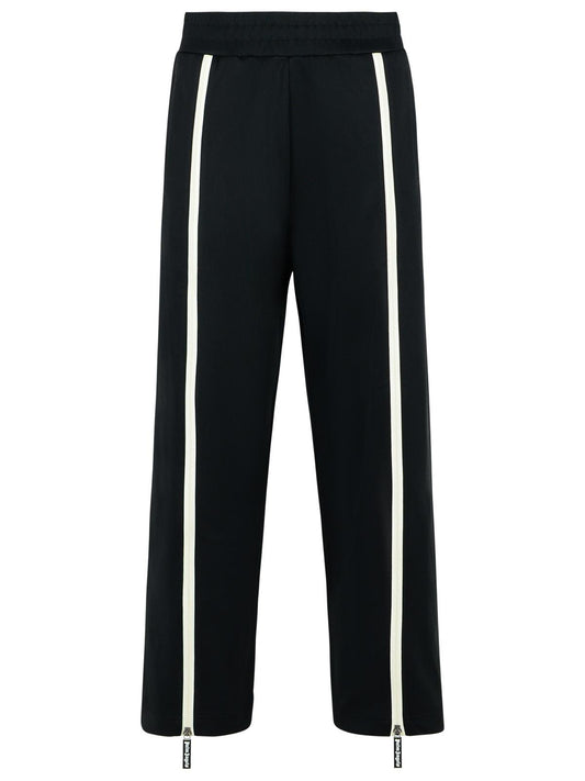Palm Angels Track' Black Polyester Blend Pants Men