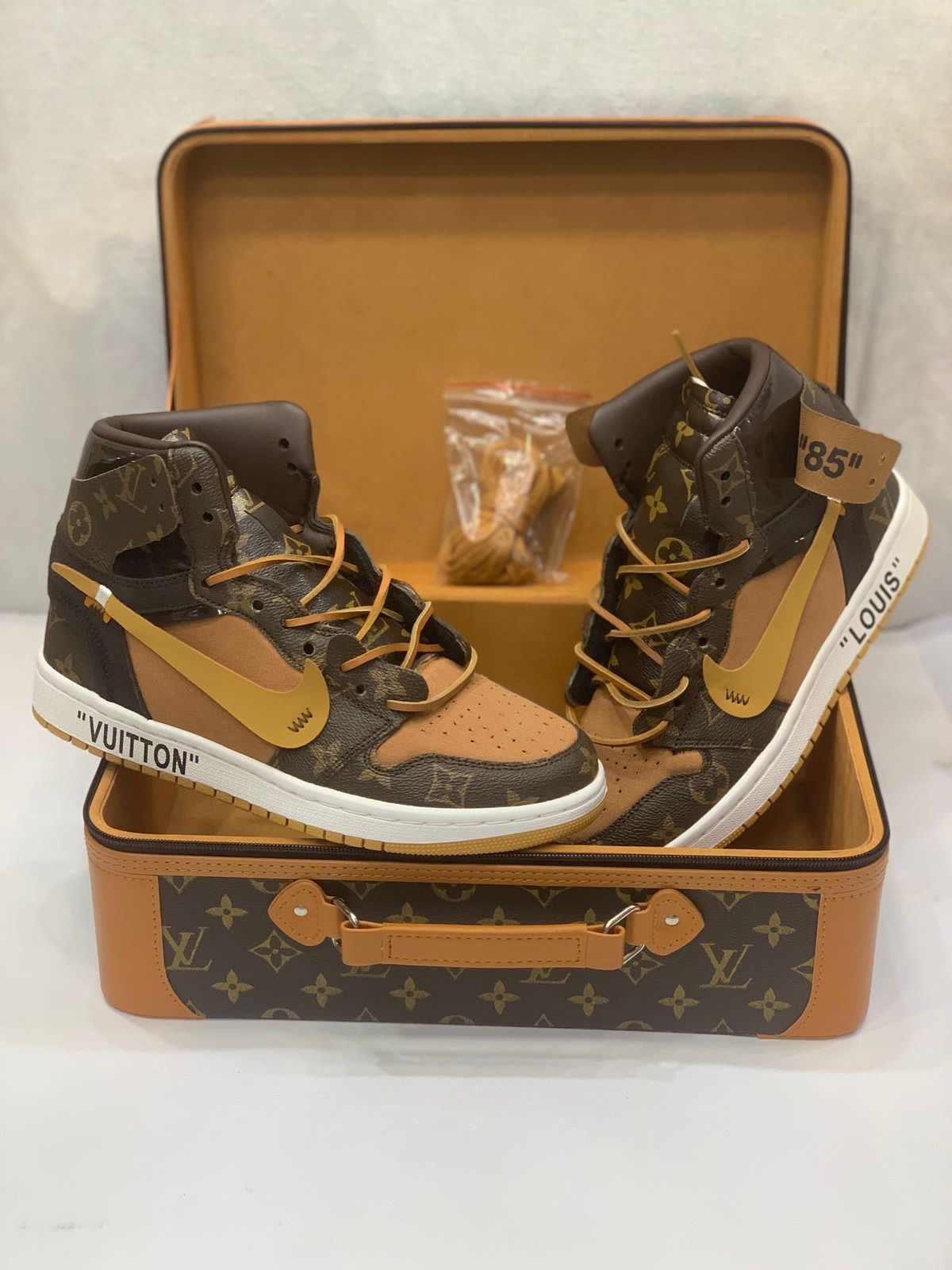 Custom Air Jordan 1 x LV Logo