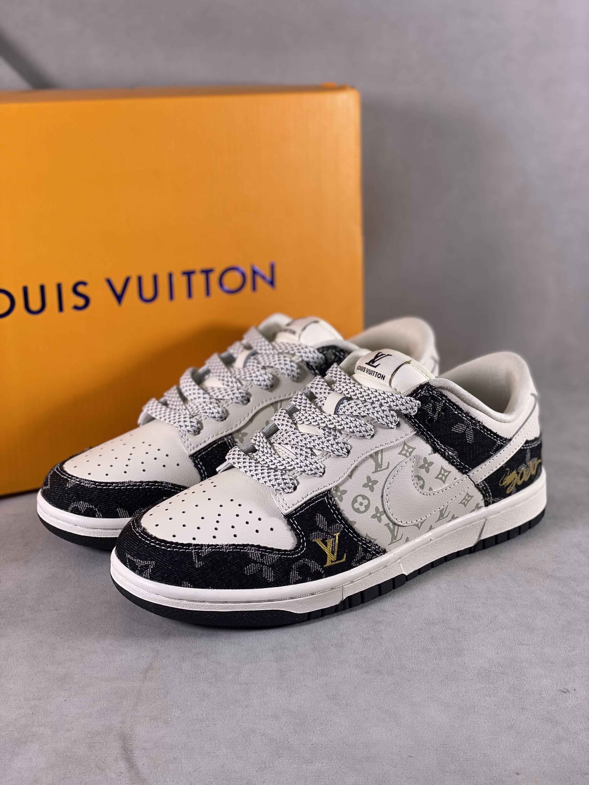 Custom SB Dunk Low x Monogram FC1688 163 SneakerNational
