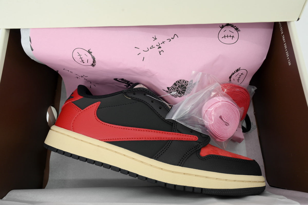 Travis Scott x Air Jordan 1 Low “Red/Black”