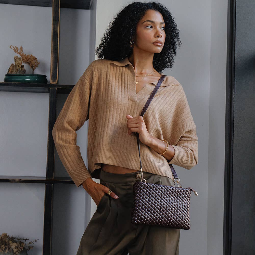 Daisy Taupe Crossbody Bag