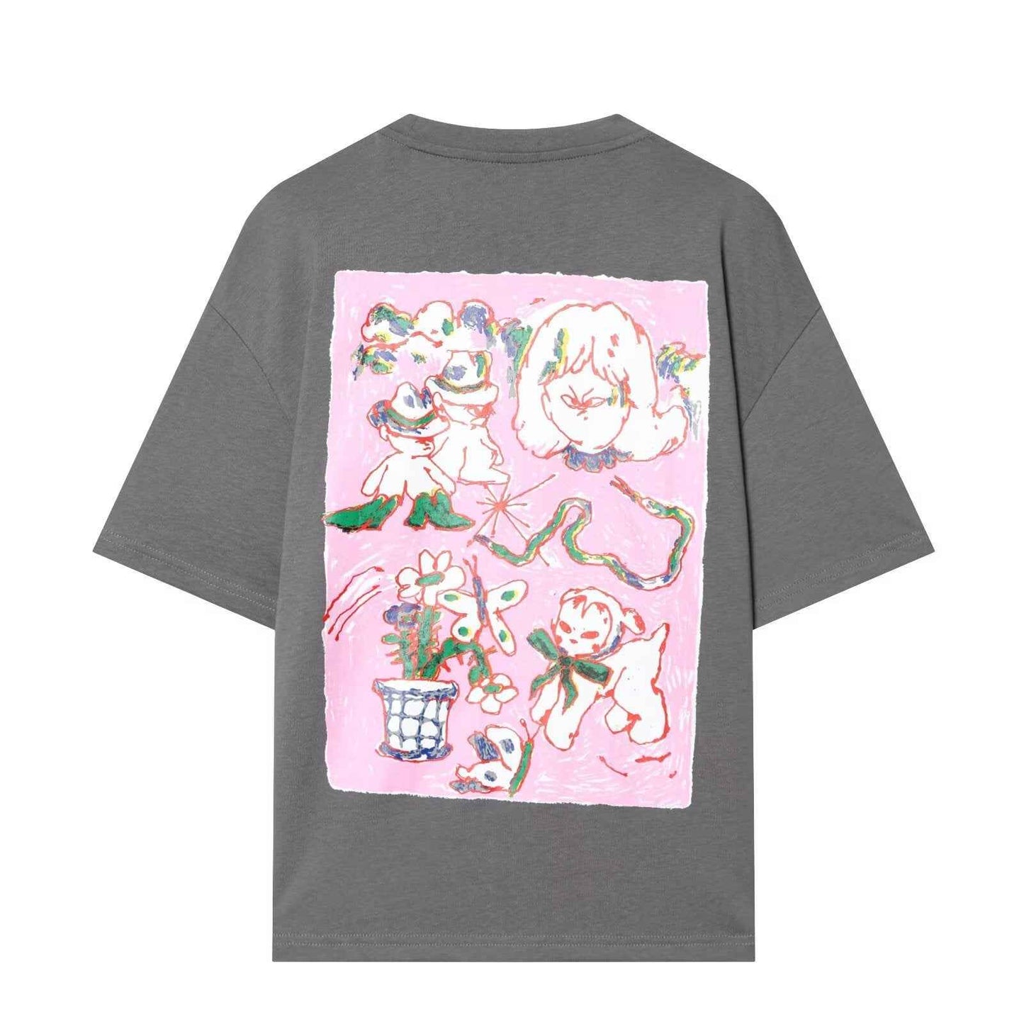 Printed Water Washed T-shirt