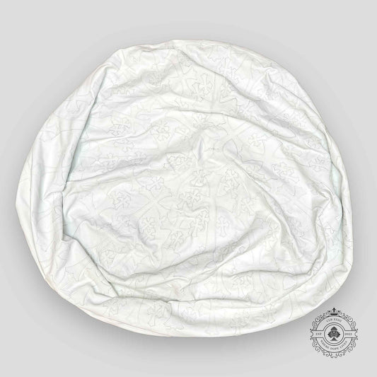 Chrome Hearts Oversized Leather Cross Bean Bag Chair