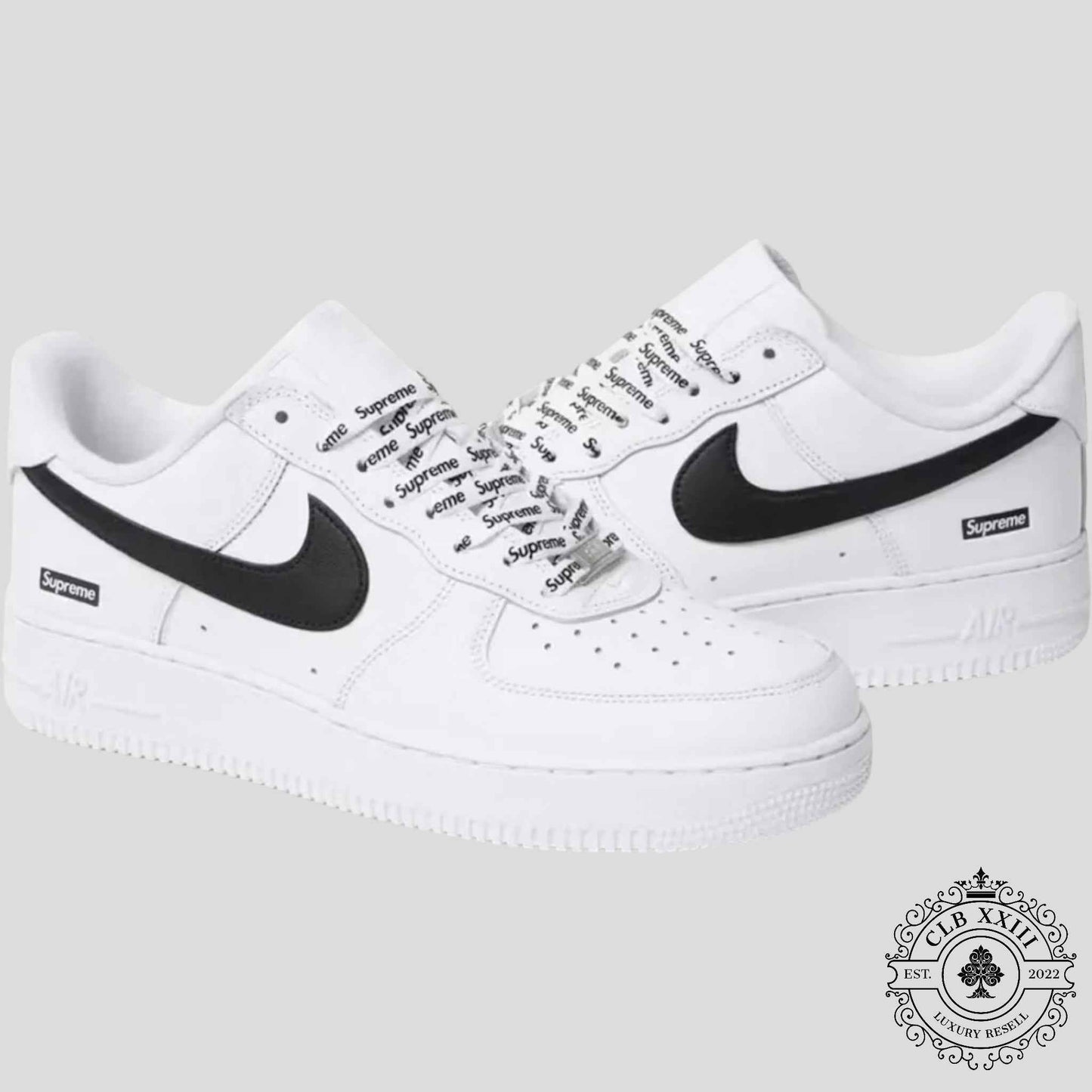 Nike Air Force 1 Low Supreme White Black