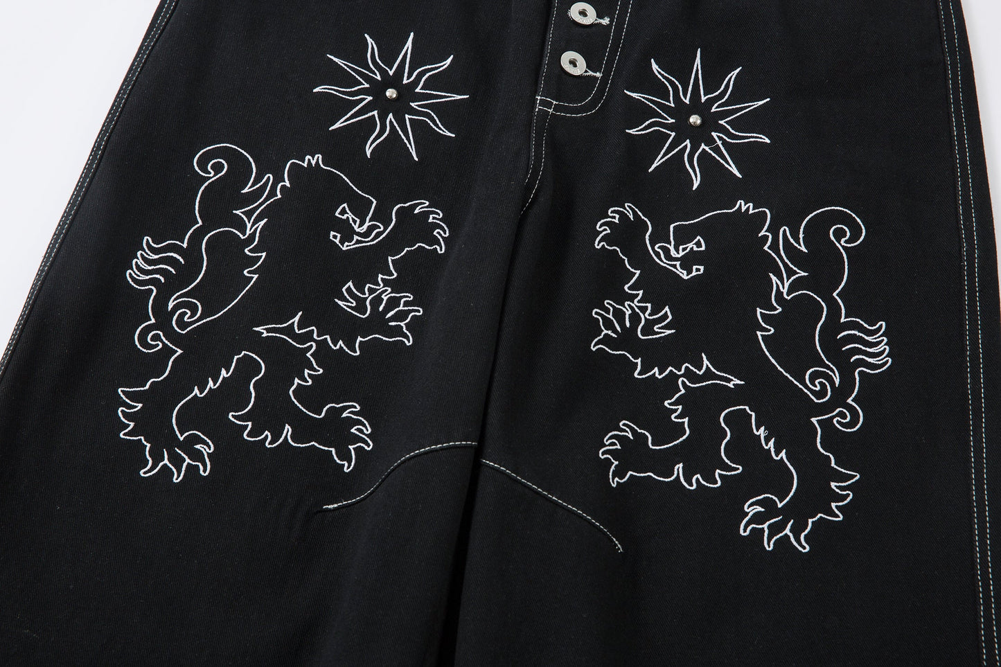 Royal Sigil Embroidery | Denim Jeans