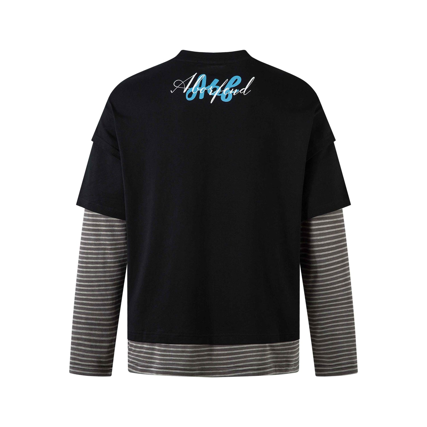Punk Letters Patchwork | Stripe Sweatshirt