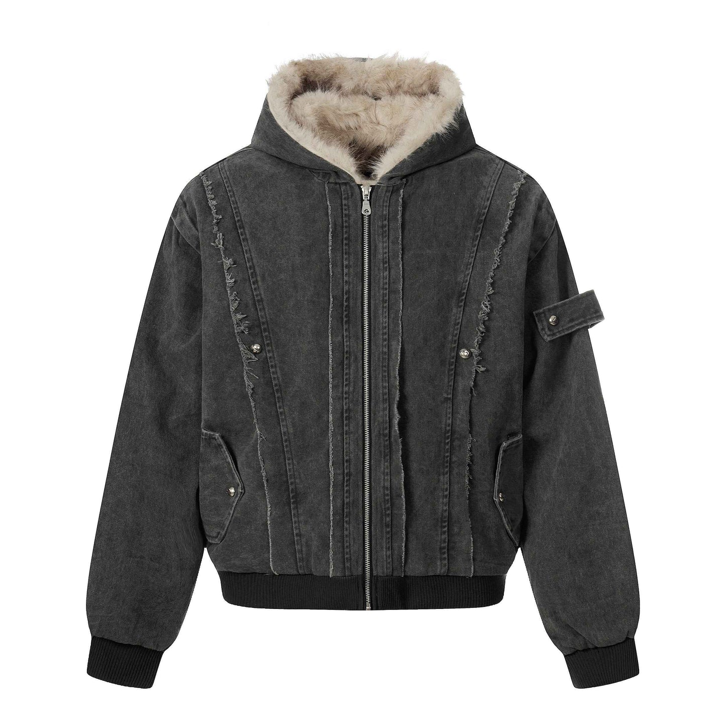 Vintage Distressed | Fur Winter Jacket