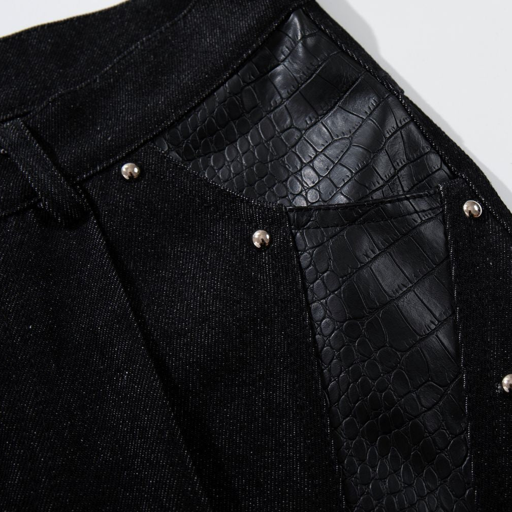 Venom Stitch Panel Jeans