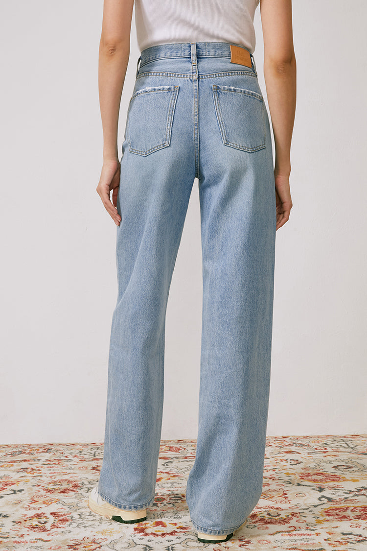 Coney Island Whitefish High Rise Wide Jeans HJ007 - JUSTLUXURY